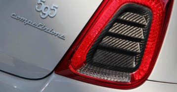 Fiat 595 Abarth achterlamp louvres cover, Verzenden
