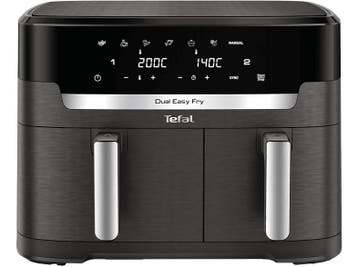 Tefal -   Easy Fry Dual Xxl 11l Airfryer Coal Grey, Verzenden, Nieuw, Airfryer XXL