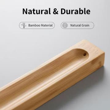 Handgemaakte Bamboe Houten Wierook Houder - Ergonomisch, Ophalen of Verzenden, Nieuw, Overige typen