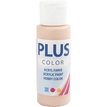 Plus Color Acrylverf, peach, 60 ml/ 1 fles, Nieuw