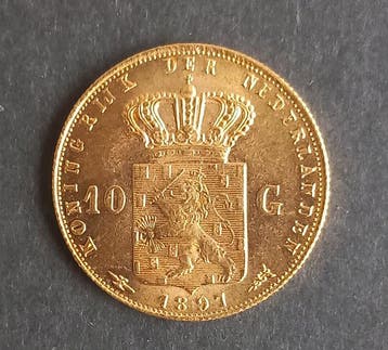 Nederland. Wilhelmina. 10 Gulden 1897