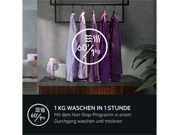 AEG LWR859WT - Was-droogcombinatie - 9 kg wassen 5 kg drogen, Verzenden, Zo goed als nieuw