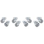 Kit van 8 "verzinkte" zwenkwielen voor tafels, 4 met rem, Verzenden, Nieuw in verpakking, Koelen en Vriezen