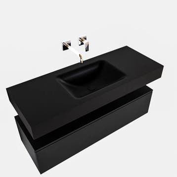 Badkamermeubel AQS Ibiza 120 cm Solid Surface Wastafel Mat, Huis en Inrichting, Badkamer | Badkamermeubels, Ophalen of Verzenden