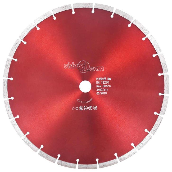 vidaXL Diamantzaagblad 350 mm staal, Doe-het-zelf en Verbouw, Gereedschap | Zaagmachines, Nieuw, Verzenden