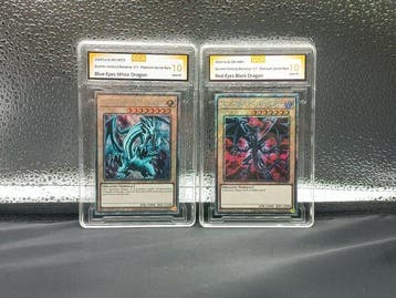 Konami - 2 Card - Yu-Gi-Oh! - Blue-Eyes White Dragon &, Nieuw