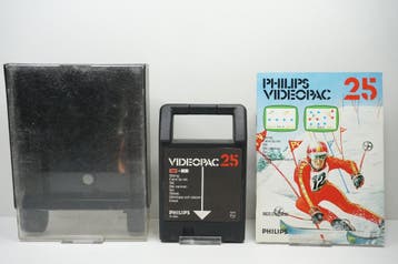 Philips Videopac 25: Skiing Garantie & morgen in huis!, Computers en Software, Vintage Computers, Ophalen of Verzenden