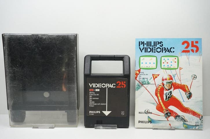 Philips Videopac 25: Skiing Garantie & morgen in huis!, Computers en Software, Vintage Computers, Ophalen of Verzenden
