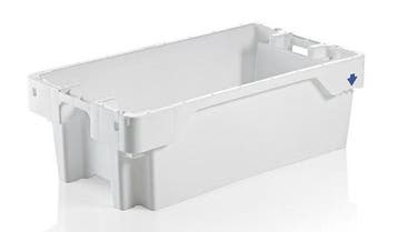 Witte Stapelbare viskrat 60 liter, Verzenden, Nieuw in verpakking