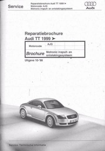 1999 Audi TT Reparatiebrochure Motronic inspuit ontsteking, Verzenden