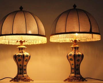 Mangani Firenze - Bureaulamp (2) - 21048 - Verguld messing,, Nieuw