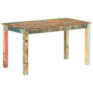 Eettafel 140x70cm Massief Hout | Retourdeal 35% Korting, 100 tot 150 cm, Rustiek, Zo goed als nieuw, Vier personen