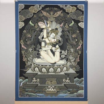 82.5X59.5 cm - Fine Large Newari Painting - Masterpiece