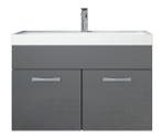 Badkamermeubel Set Paso 01 80 x 40 cm Grijs Badmeubel, Huis en Inrichting, Badkamer | Badkamermeubels, Verzenden, Nieuw, Wastafelkast