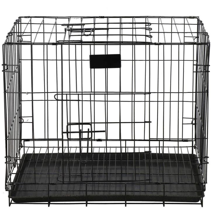 Hondenbench | Bench | Hond / Kat | 60 x 42 x 50 cm | Zwart, Dieren en Toebehoren, Hondenbenches, Ophalen of Verzenden