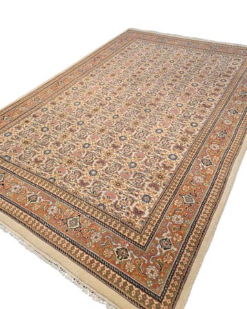 Groot Perzisch tapijt Herati 320x210 wollen vloerkleed iran, Blauw, 200 cm of meer, Ophalen of Verzenden, Zo goed als nieuw
