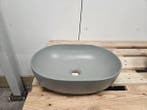 Waskom 48 x 34 x 13 cm mat donker grijs keramiek, Ophalen of Verzenden, Nieuw, Bad
