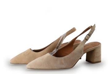 No Stress Slingbacks in maat 39 Beige, Kleding | Dames, Schoenen, Verzenden, Beige, Zo goed als nieuw, No Stress