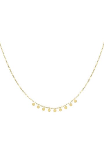 Goudlief Simpele ketting met ronde hangers (Kettingen), Sieraden, Tassen en Uiterlijk, Kettingen, Verzenden, Nieuw, Zilver, Overige materialen