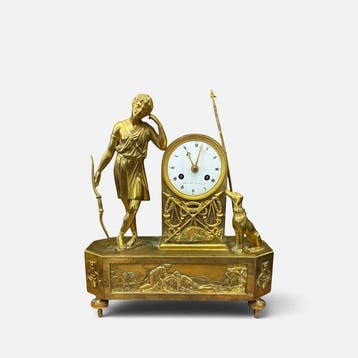 Mantelklok De Melancholische Liefde - Brons - 1800-1850