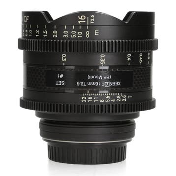 Samyang XEEN CF 16mm T2.6 - Canon EF - Groothoeklens, Ophalen of Verzenden, Zo goed als nieuw, Samyang