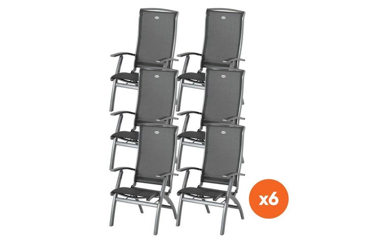 Set van 6 - Hartman Da Vinci aluminium standenstoel, Tuin en Terras, Tuinsets en Loungesets, Nieuw, Overige materialen, Verzenden