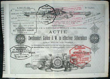 Oostenrijk. Wien Pottendorfer Wr. Neustädter Bahn AG Actie