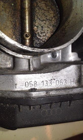 gasklep, gasklephuis, smoorklep, regelaar, 058133063H, Nieuw