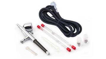 Airbrush pistool 7ml met 0,2 - 0,3 en 0,5mm naald/nozzle en, Hobby en Vrije tijd, Verzenden, Nieuw