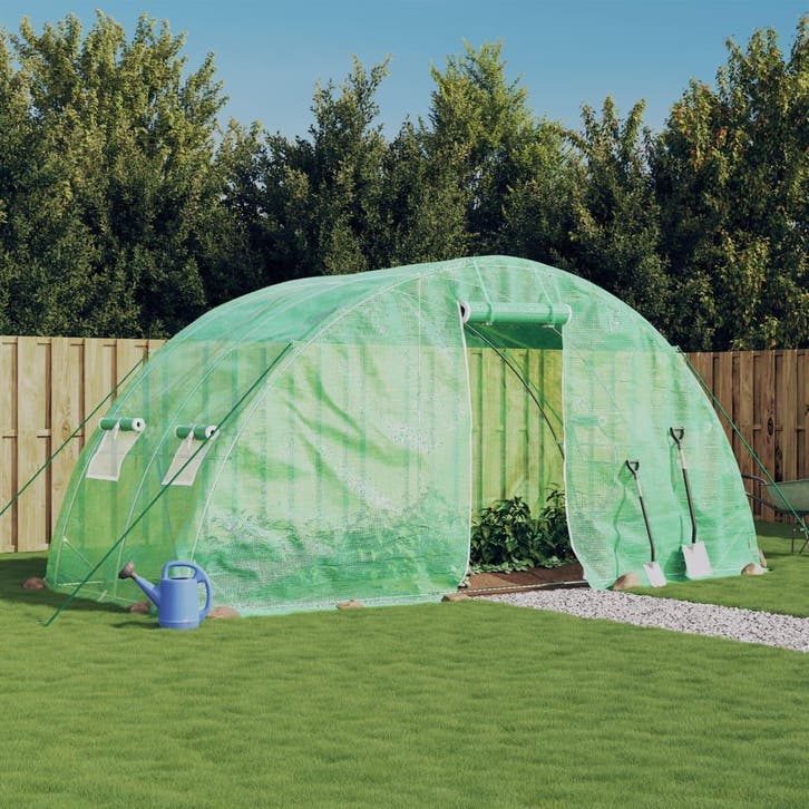 vidaXL Tuinkas met stalen frame 10 m² 5x2x2,3 m, Tuin en Terras, Kassen, Nieuw, Verzenden