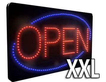 LED bord ' OPEN ' XXL, Verzenden, Nieuw