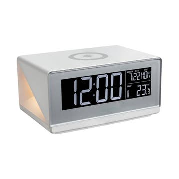 Wekker met draadloze oplader - temperatuurweergave, Ophalen of Verzenden, Nieuw