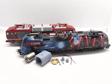 Micromotor HR046C BR 101/120/152/180/182/183/, Hobby en Vrije tijd, Modeltreinen | H0, Overige merken, Gelijkstroom, Verzenden