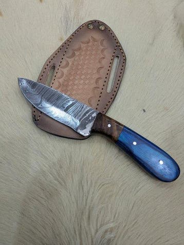Oak Ember 230– Damascus Steel Artisan Skinning Knife -