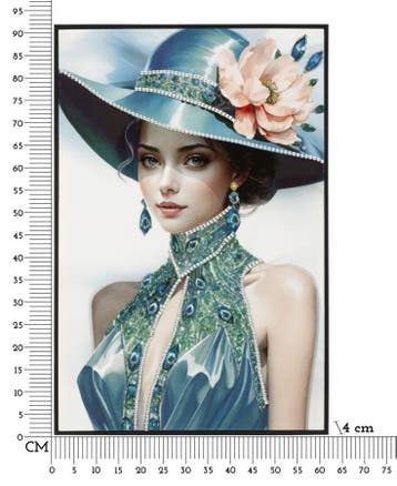 SCHILDERIJ OP DOEK GELAKT PAM MET LIJST -B- CM 62X4X92, Ophalen of Verzenden, Nieuw