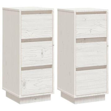 Grenen Kastjes Set Wit | 34% Korting | Retoertje, Minder dan 50 cm, Klassiek, Ophalen of Verzenden, Zo goed als nieuw