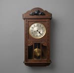 Regulateur wandklok - Antique German Wall Clock - Hout,, Antiek en Kunst, Antiek | Klokken