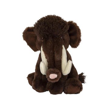 Mammoet knuffel - pluche - 22 cm - bruin - prehistorisch, Verzenden, Nieuw