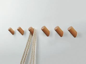 Set van 6 houten kledinghaken (kapstok), essenhout, Ophalen of Verzenden, Nieuw