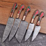 Keukenmes - Pakka Wood, handgemaakt gevouwen staal - Noord