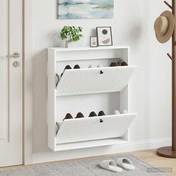 vidaXL Wandgemonteerde Schoenkast EDE 71 x 17 x 86 cm, Verzenden, Nieuw