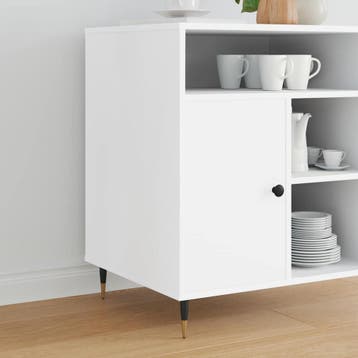 vidaXL Meubelpoten 12 st Zwart en Goud Ø 40 x 98 mm IJzer, Doe-het-zelf en Verbouw, Verzenden, Nieuw