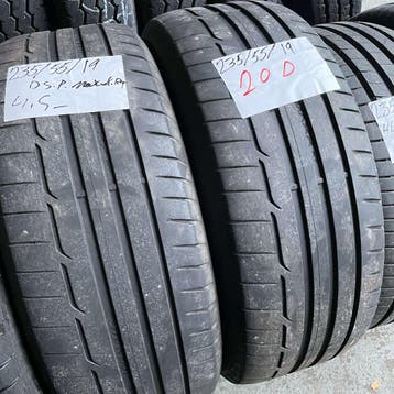 2 x Dunlop SP Sport Maxx RT 235-55-19 Zomerbanden 4,5mm, 19 inch, Gebruikt, Ophalen of Verzenden, 235 mm