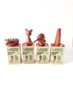 Figuur - Vier vintage houten dieren Royal Pet