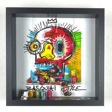 Bernard Saint-Maxent - Basquiat face, Antiek en Kunst