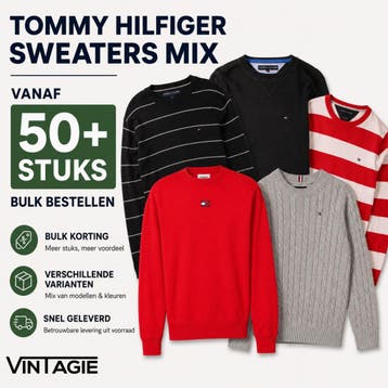 50x Tommy Hilfiger Sweater Boxen - Resell - Bulk Vintage, Ophalen of Verzenden, Gedragen, Overige maten