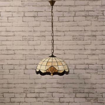 hanglamp Tiffany 263 Refurbished, Ophalen, Zo goed als nieuw, Overige materialen, Vintage