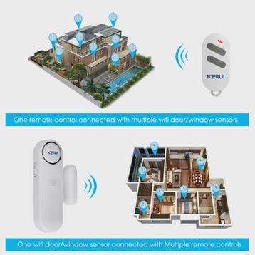 Draadloos Deur- en Raamsensor Alarm 120dB met Afstandsbedien, Verzenden, Nieuw