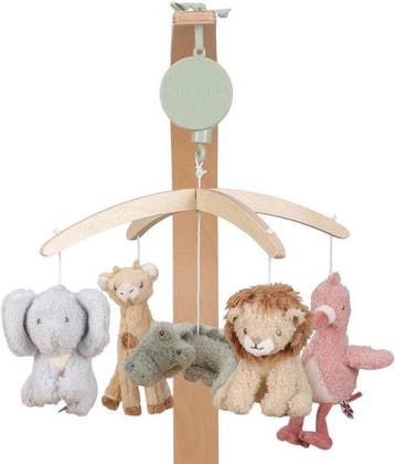 Little Dutch Safari Friends Houten Muziekmobiel, Verzenden, Nieuw
