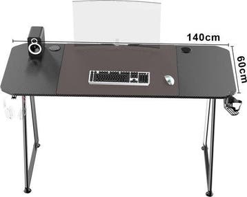 2dekans | Game bureau - gaming bureau - computertafel - 140, Ophalen of Verzenden, Zo goed als nieuw